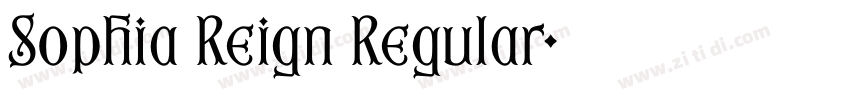 Sophia Reign Regular字体转换